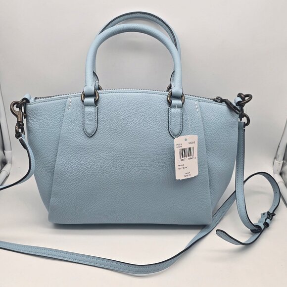 Coach Pebbled Elise Satchel 79316 Waterfall - Picture 2 of 8